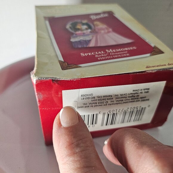 Hallmark Keepsake Barbie Special Memories Ornament Photo Holder Dated 2003 - Picture 4 of 9